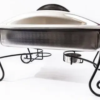 Elegant Wrought Iron Stand Rectangular Chafer Rental