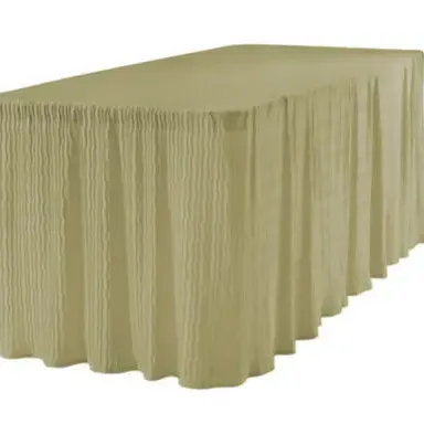 6 Foot Champagne Crinkle Rental