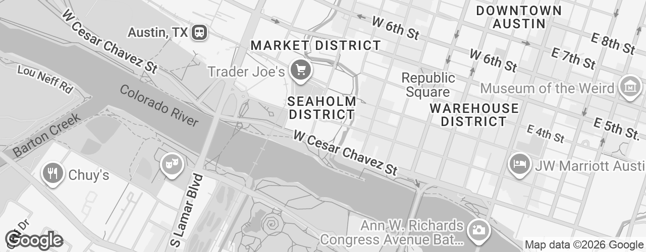 Map banner of Austin Central Library, Austin Public Library