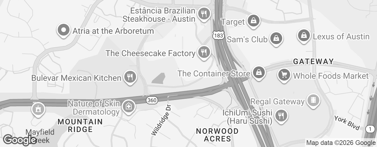Map banner of Arboretum Plaza I / Regus – Arboretum Plaza