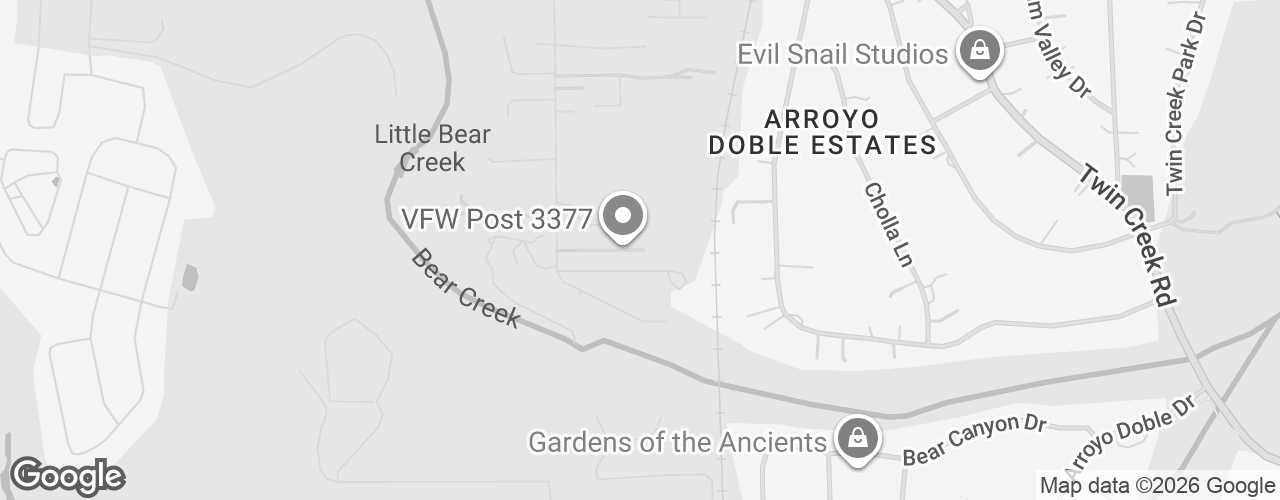 Map banner of VFW Post 3377