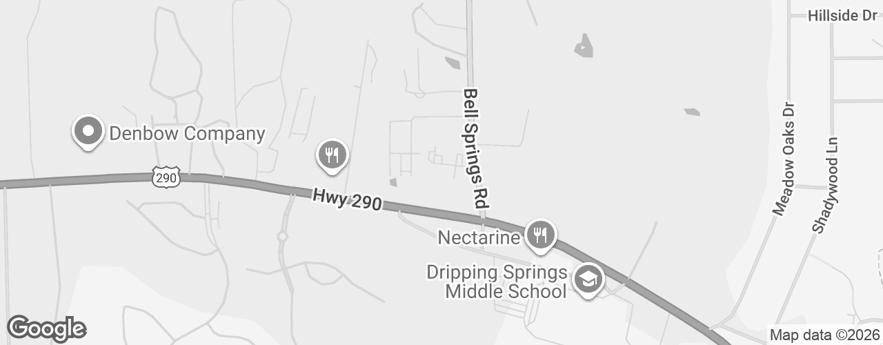 Map banner of Dripping Springs Distilling